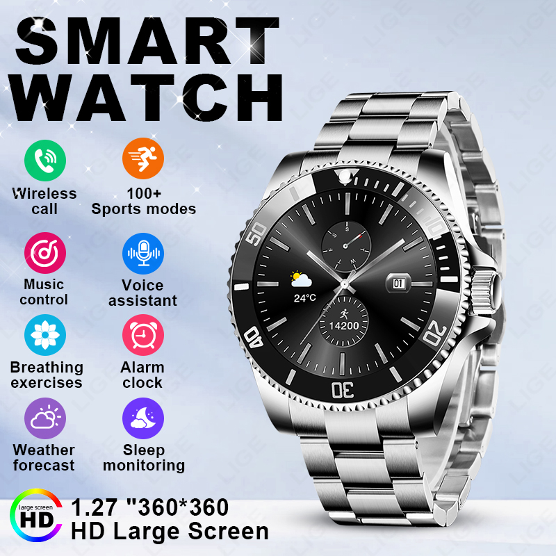 Luxury Watch Hd - LIGE 2026 Smartwatch 1,27