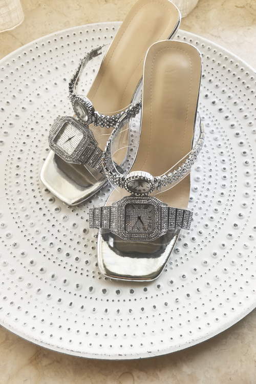 Luxury Watch Straps - Originelles Design Kristalluhr High Heels Sandalen