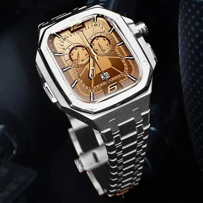 Luxury Watch Apple - Luxuriöses Edelstahlgehäuse Mod Kit für Apple