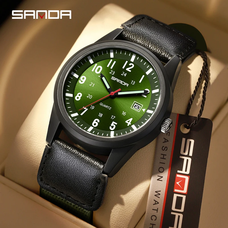 Luxury Watch Japan - SANDA Neue Trendige Quarz-Uhren für Herren,