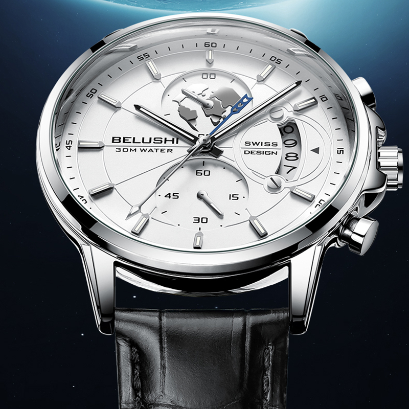 Luxury Watch Longines - Herrenuhren Wasserdicht Chronograph Sportuhren Herren Quarz