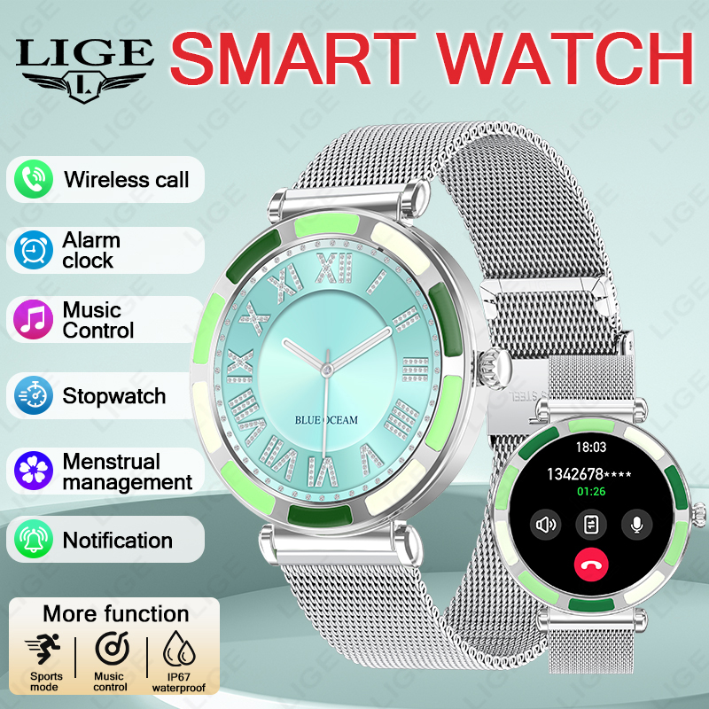 Luxury Watch Hd - LIGE Luxus-Smartwatches für Damen, 360 x