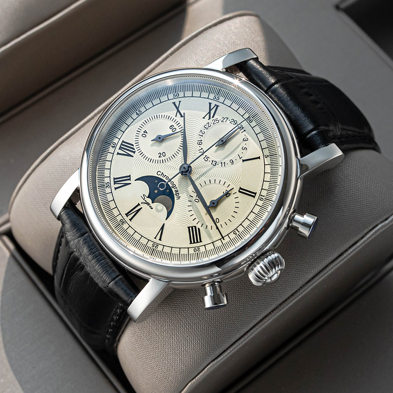 Sugess mechanische Männer Uhr  – Moonphase Complication Watch Bewertung und Preis