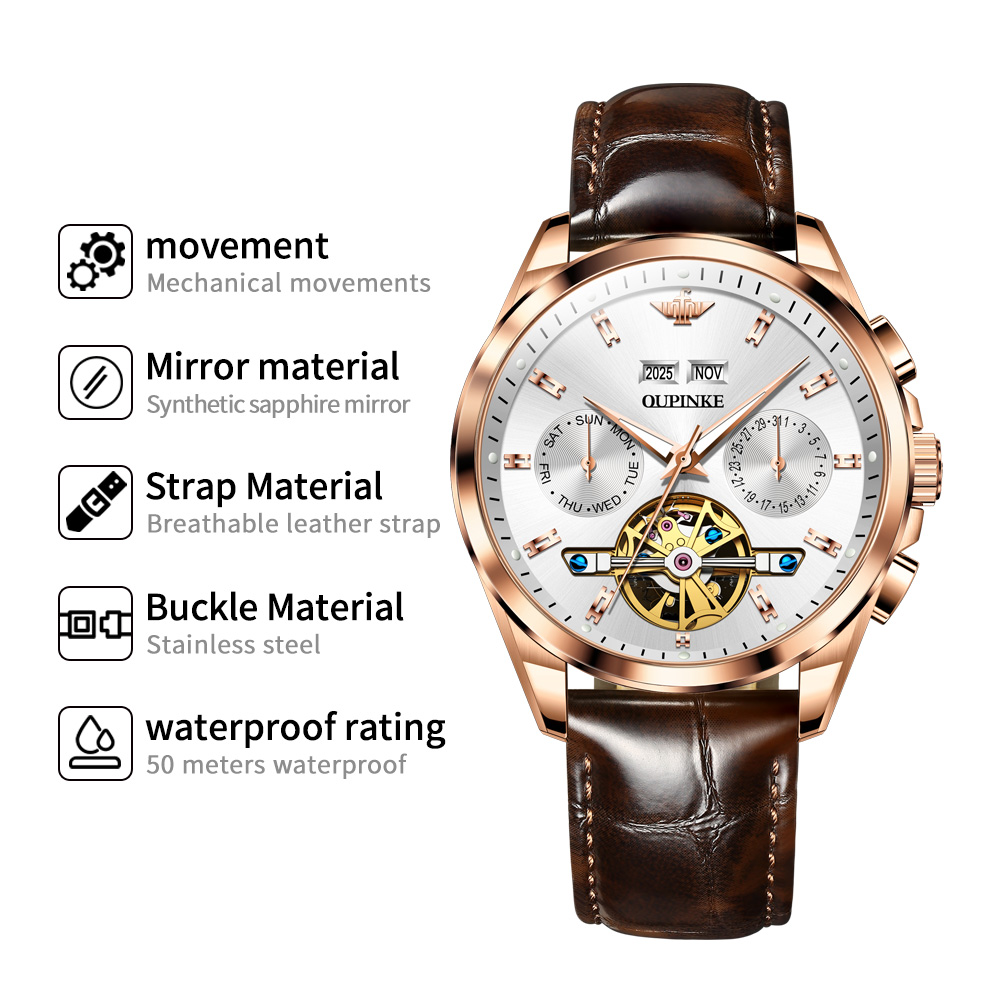 OUPINKE Herrenuhr Luxusmarke A – Luxury Watch Hd Bewertung und Preis