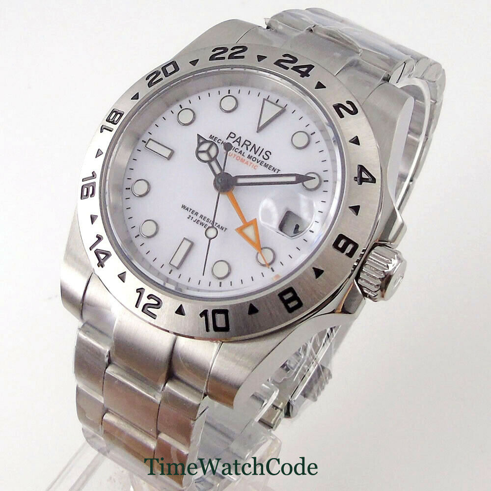 Parnis 40mm Saphirglas automat – Gmt Dual Timezone Watch Bewertung und Preis