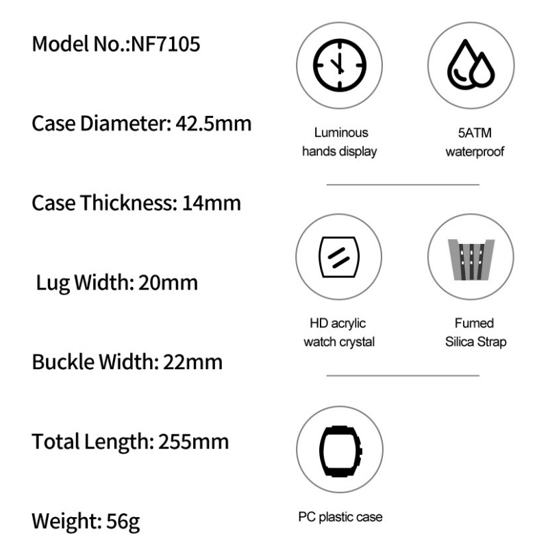 NAVIFORCE Herrenuhr 5ATM Wasse – Luxury Watch Straps Bewertung und Preis