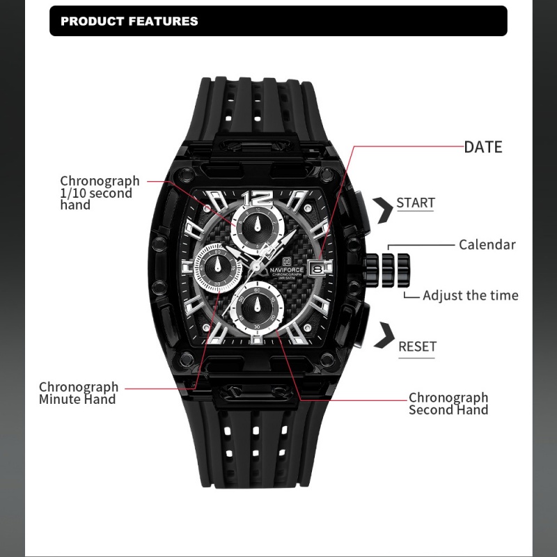 NAVIFORCE Herrenuhr 5ATM Wasse – Luxury Watch Straps Bewertung und Preis