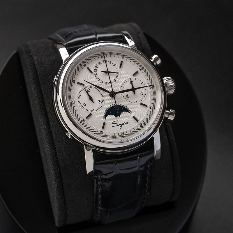 Sugess Herrenuhr Original-Uhrw – Moonphase Complication Watch Bewertung und Preis