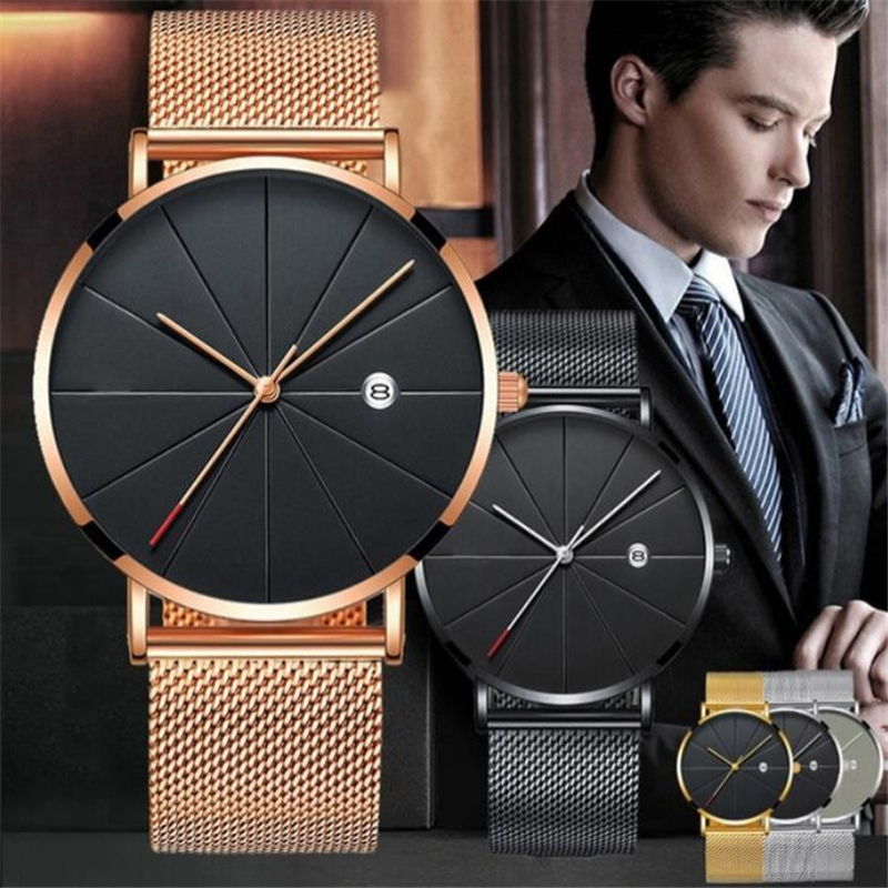 Einfache Herrenuhr mit Edelsta – Dress Watch Ultra Thin Bewertung und Preis