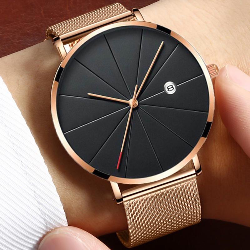 Einfache Herrenuhr mit Edelsta – Dress Watch Ultra Thin Bewertung und Preis