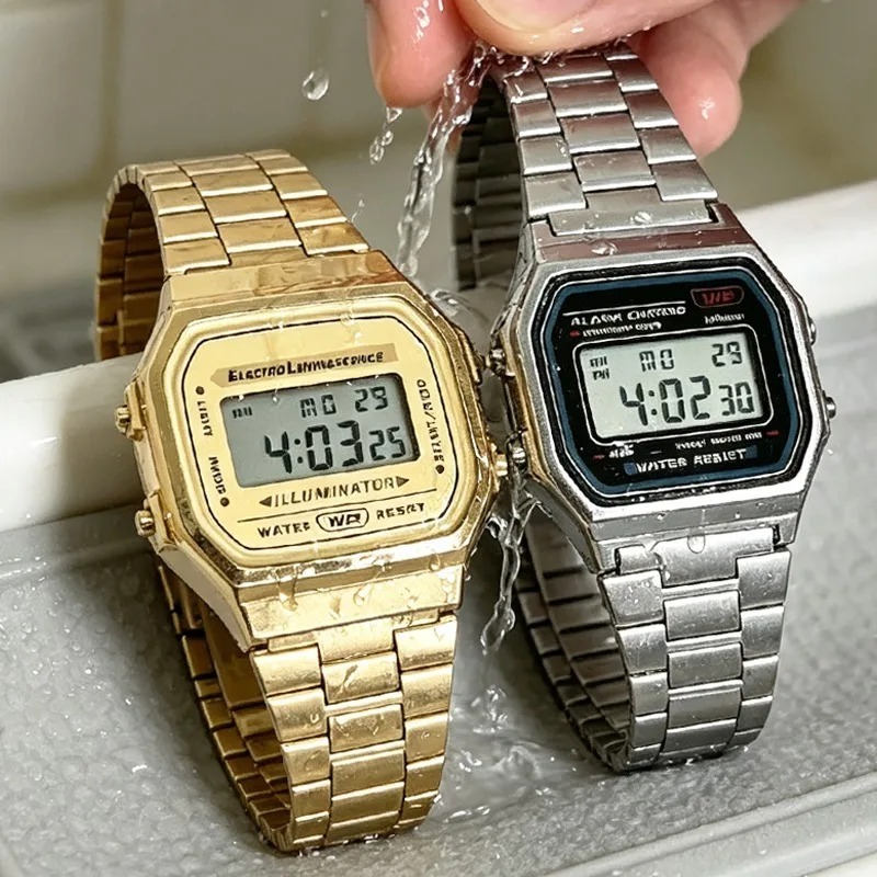 Luxus F91W Stahlband-Uhren LED – Luxury Watch Wallpaper Bewertung und Preis
