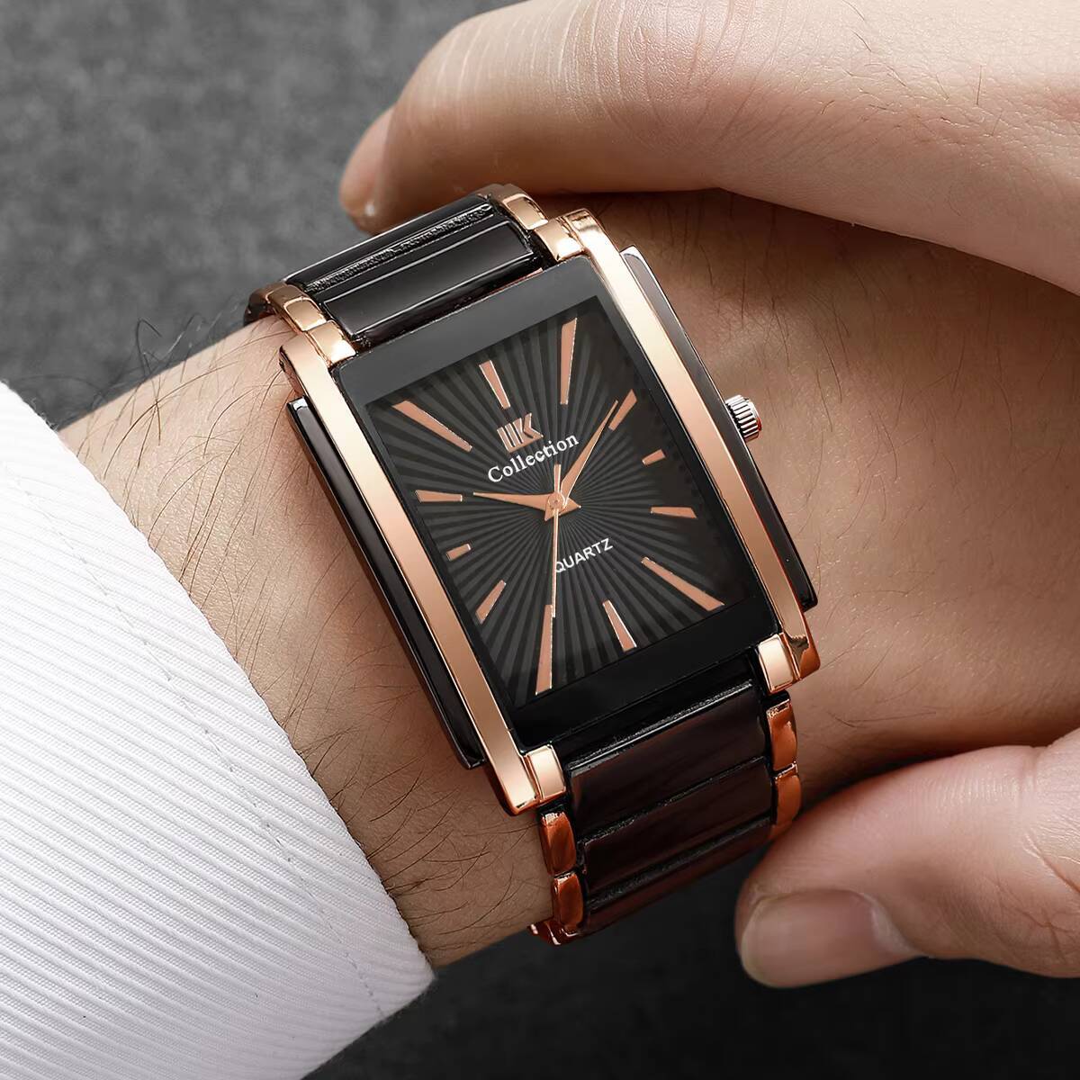Luxus Rechteck Männer Business – Luxury Watch Storage Bewertung und Preis