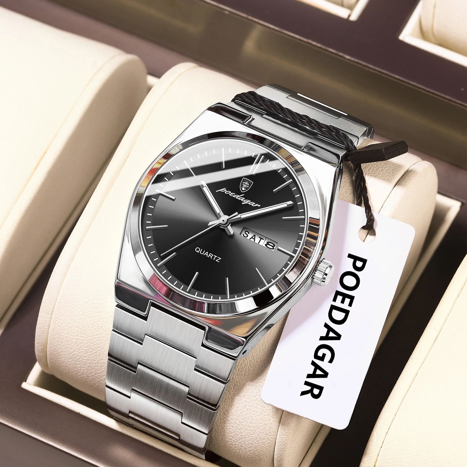 POEDAGAR Luxus Herren Quarz Ar – Luxury Watch Japan Bewertung und Preis