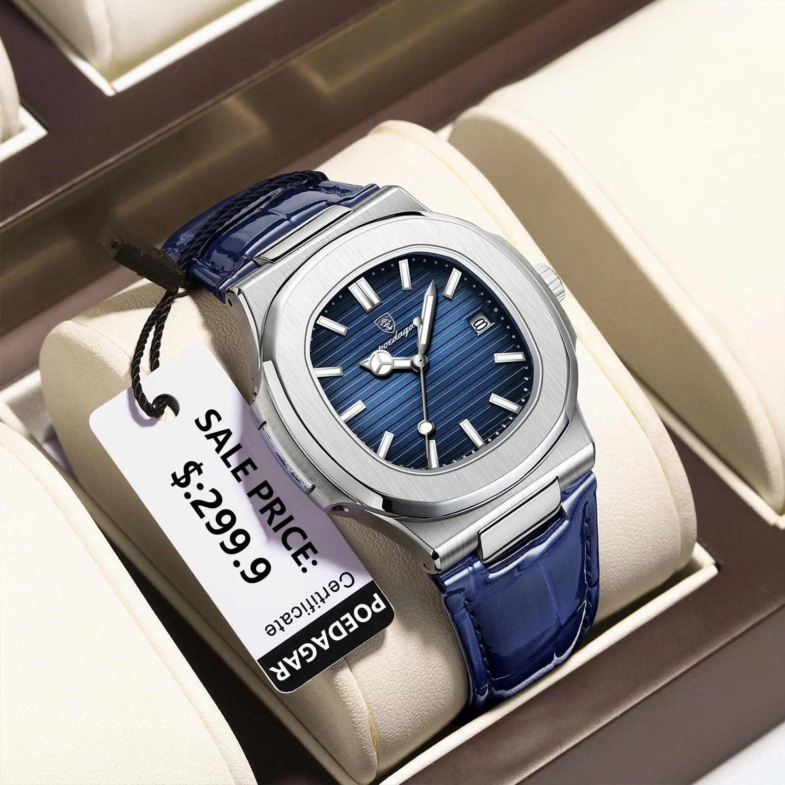 POEDAGAR Top Luxus Platz Mann  – Luxury Watch Storage Bewertung und Preis