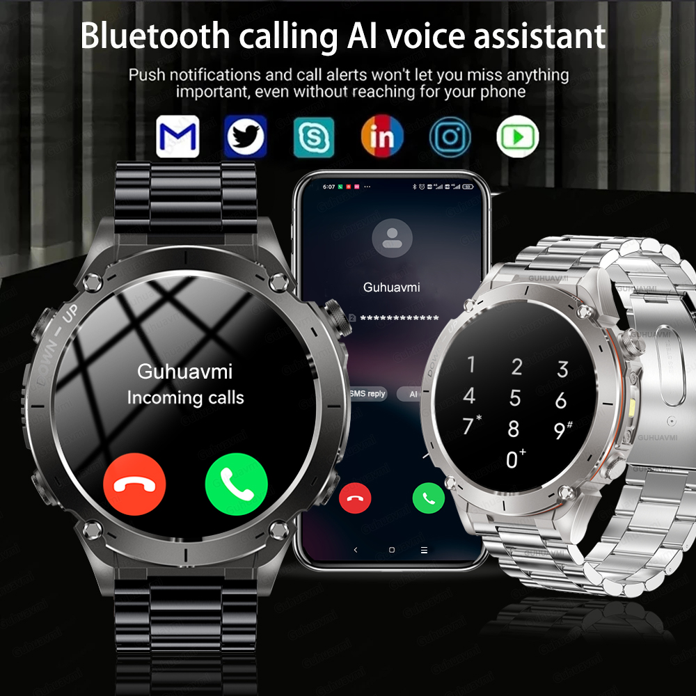 2025 Neue Dualband-Smartwatch  – Gmt Dual Timezone Watch Bewertung und Preis