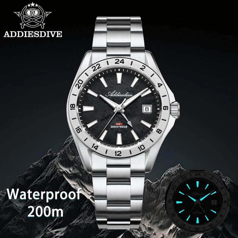 ADDIESDIVE Elegante Business-H – Gmt Dual Timezone Watch Bewertung und Preis