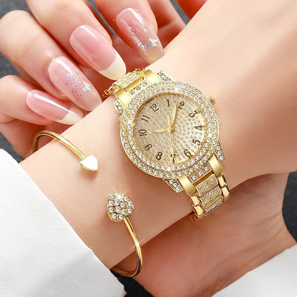6-teiliges Modisches Strass-Uh – Luxury Watch Quality Bewertung und Preis