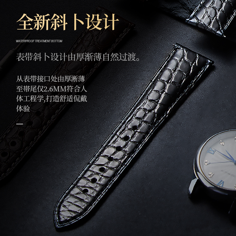 Alligatorleder-Uhrenarmband fü – Luxury Watch Longines Bewertung und Preis