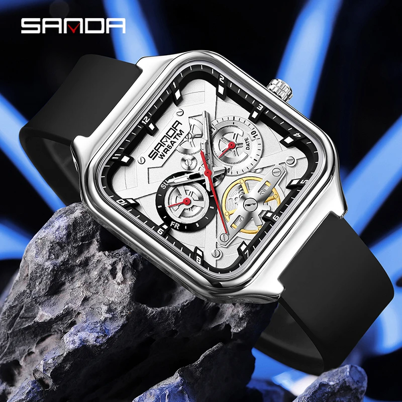 SANDA Neue Casual Herren Quadr – Luxury Watch Japan Bewertung und Preis