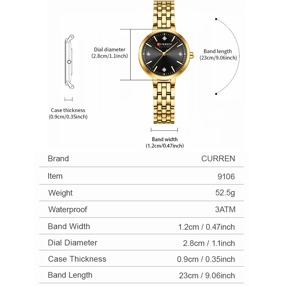 CURREN Damen-Armbanduhr, minim – Luxury Watch Apple Bewertung und Preis